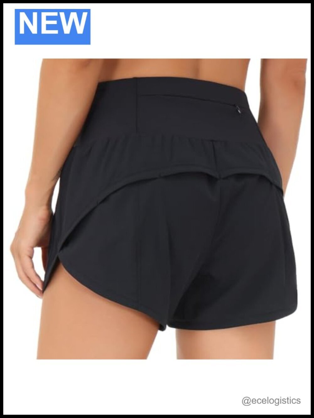High Waisted Running Shorts with Built-in Liner and Pockets